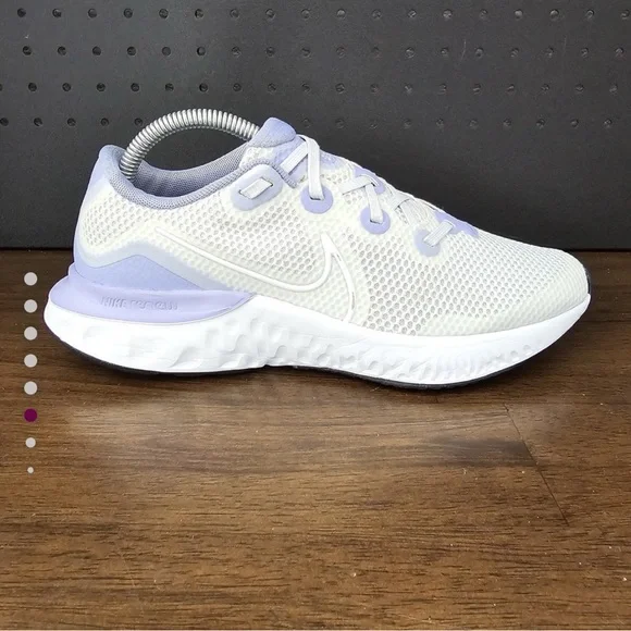 Nike | Shoes | Nike White And Purple Sneakers With Sleek 